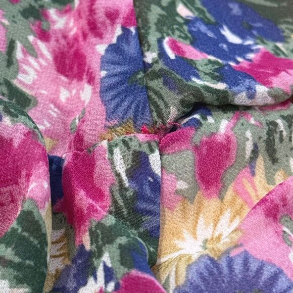 ASTR the label Dress Floral Smocked Pink Puff Sleeve Lined Size Women’s Sm - Picture 7 of 8